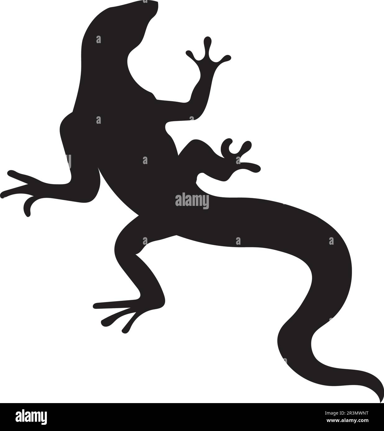 Vettore di lucertola, disegno, animale, e rettile, gecko Illustrazione Vettoriale