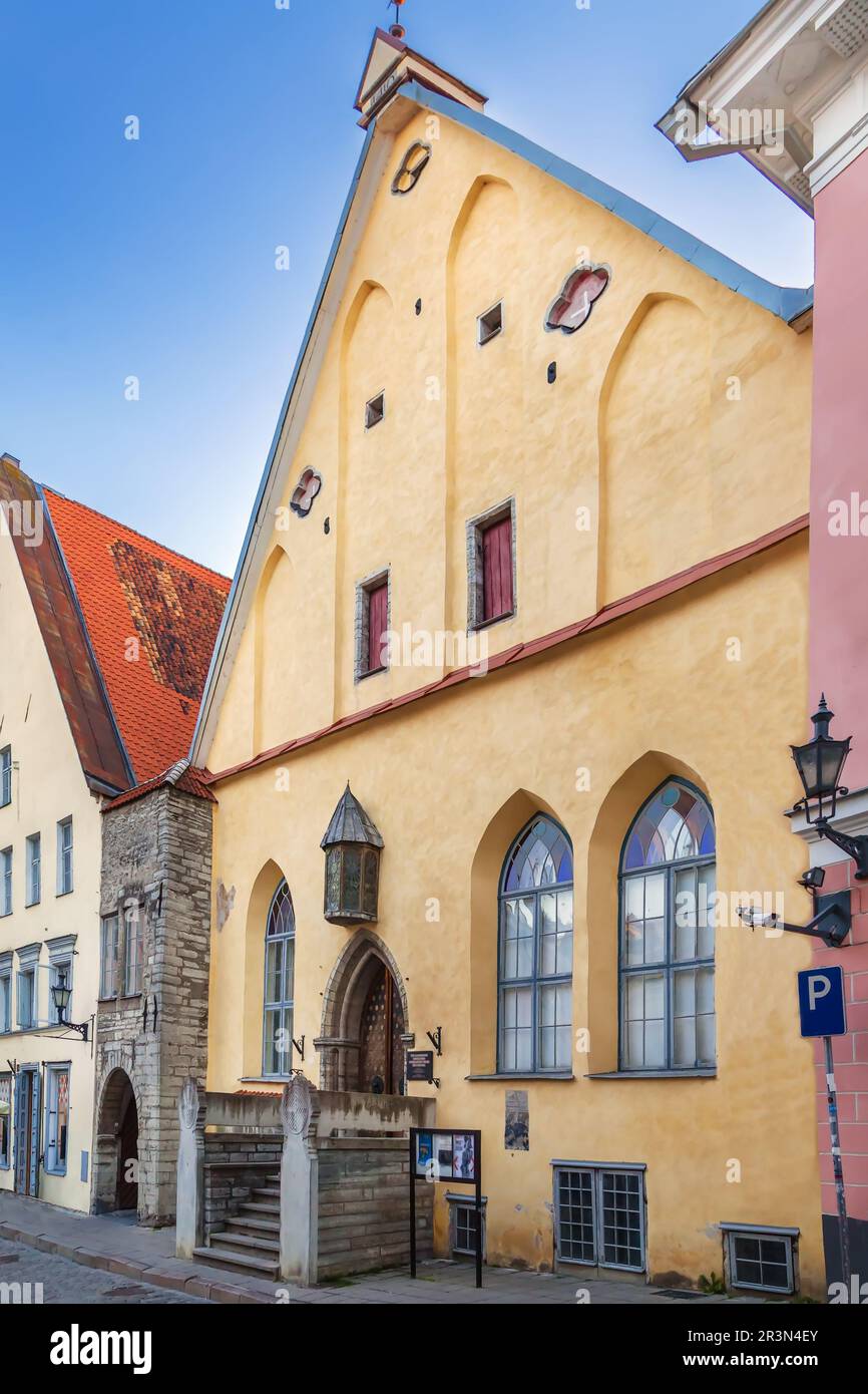 Grande edificio della Gilda a Tallinn, Estonia Foto Stock