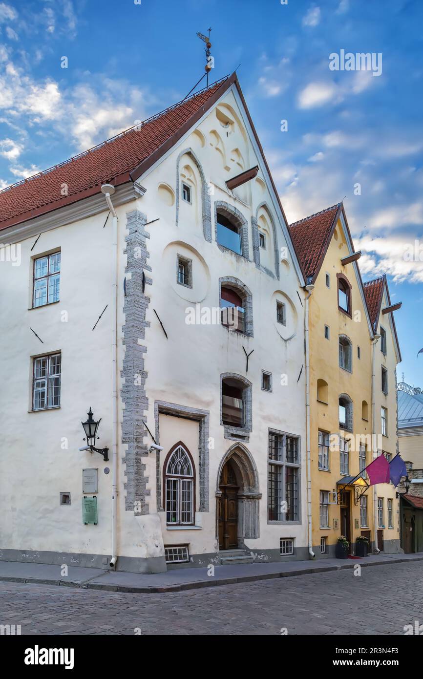 Street a Tallinn in Estonia Foto Stock