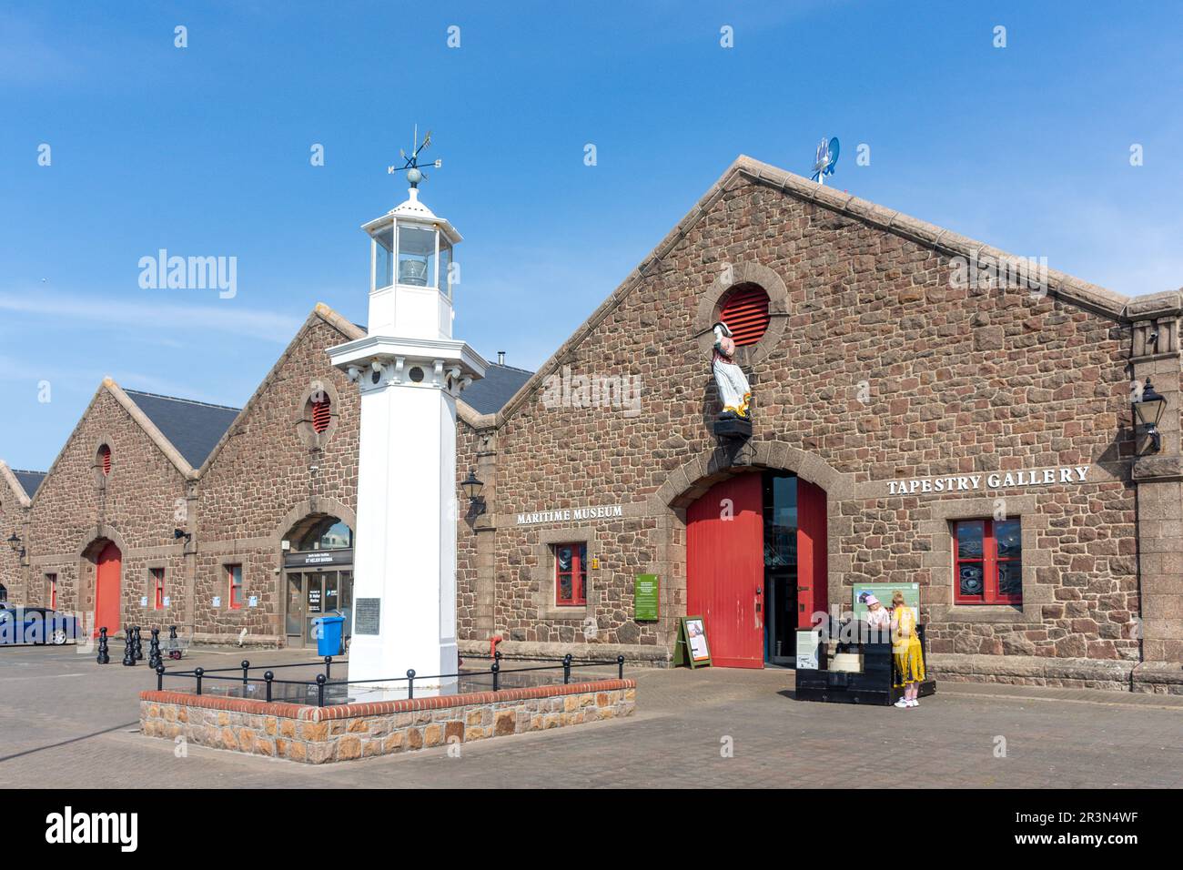 Museo Marittimo e Galleria degli Arazzi d'occupazione, New North Quay, St Helier, Jersey, Isole del canale Foto Stock