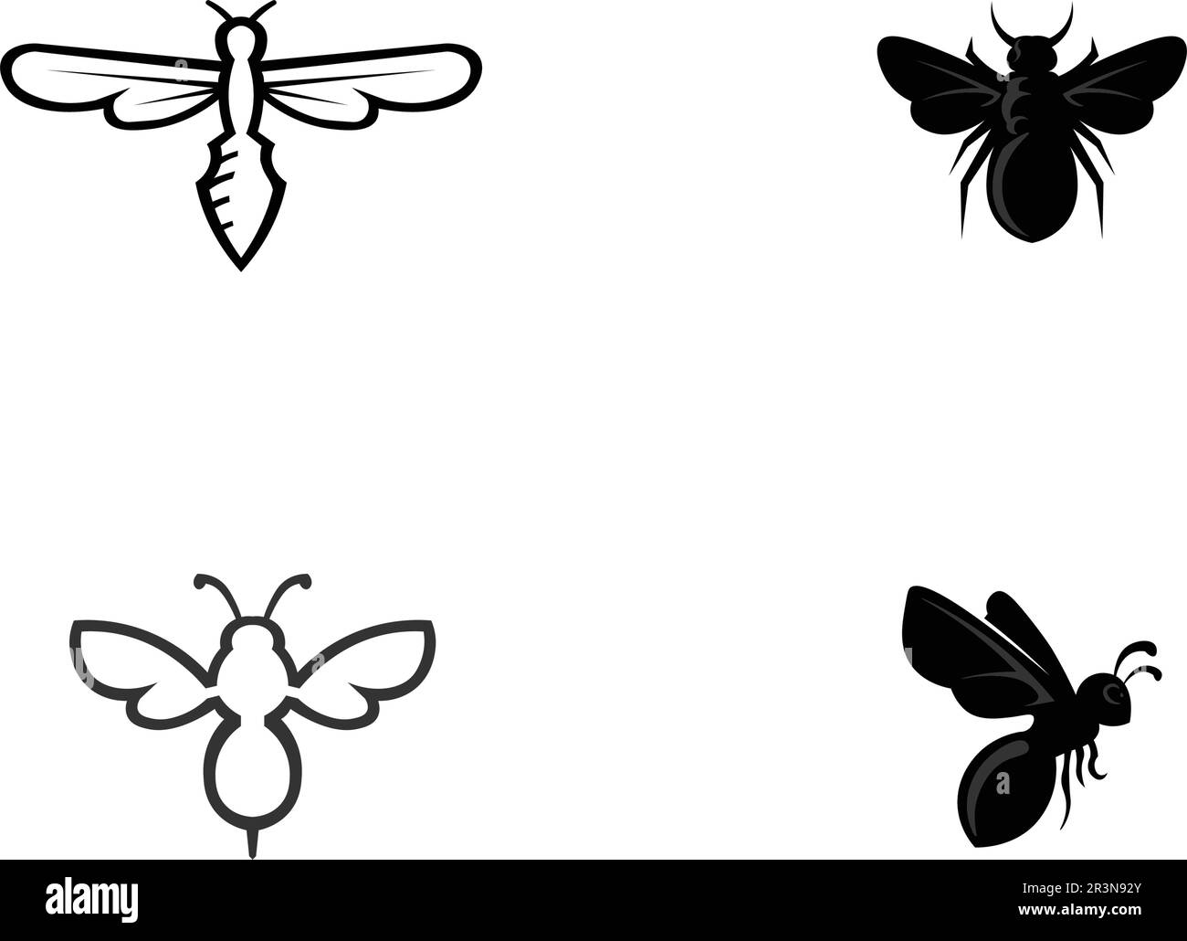 vettore ape miele miele ape logo bello arancio dolce unico caldo design Illustrazione Vettoriale