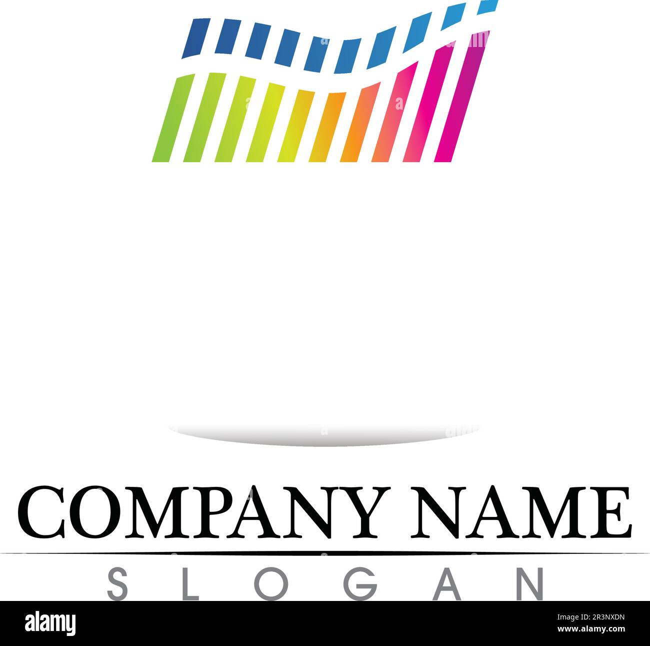 immagine del logo del modello di icona vettoriale dell'onda sonora Illustrazione Vettoriale immagine del logo del modello di icona vettoriale dell'onda sonora Illustrazione Vettoriale