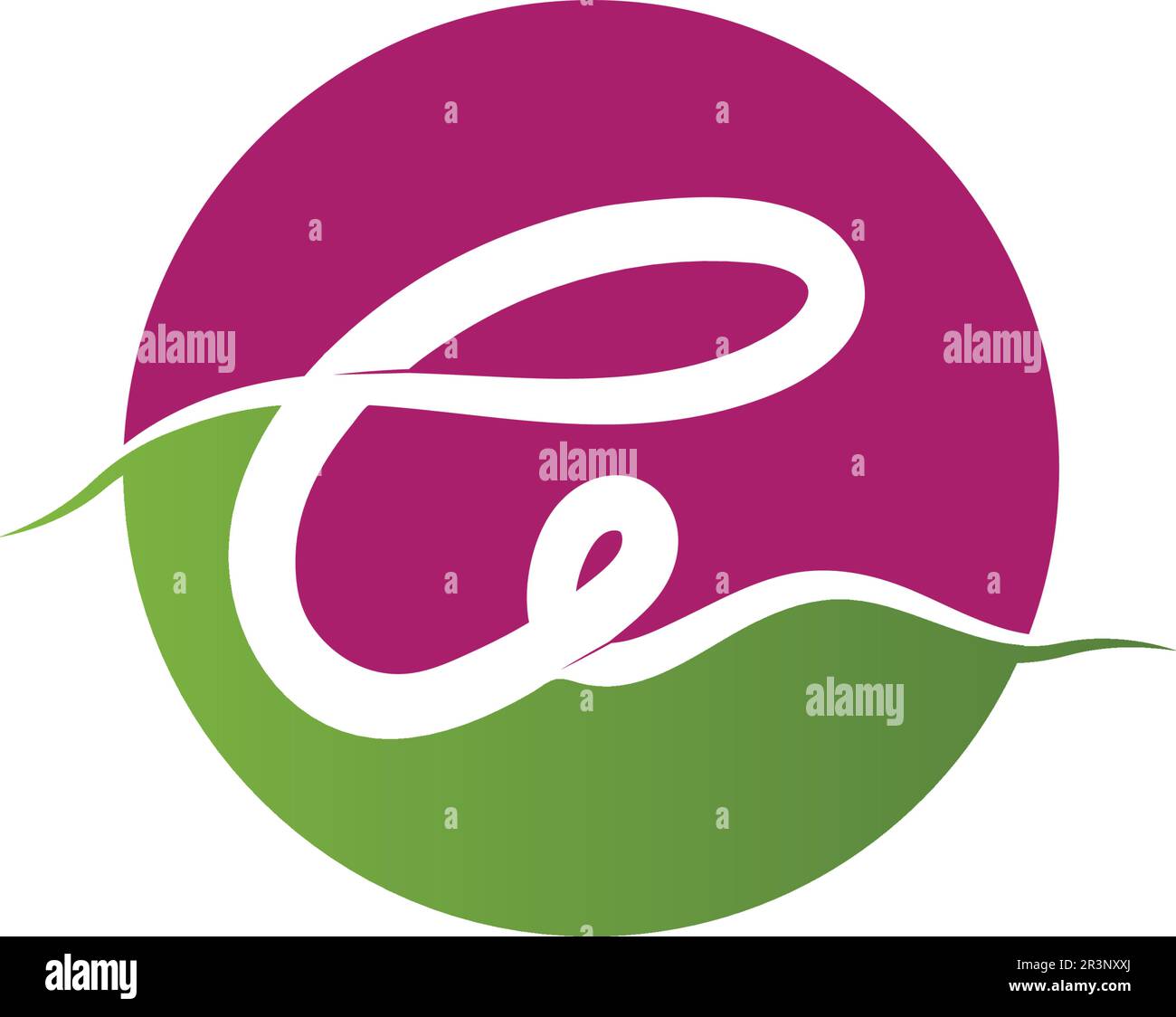 Una lettera Logo aziendale Modello icona Vettore Illustrazione Vettoriale