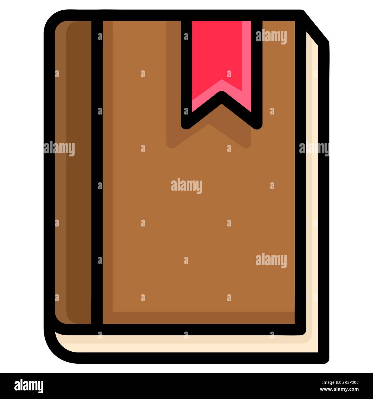 Appuntamento libro kawaii doodle immagine. immagine dell'icona di doodle Foto Stock