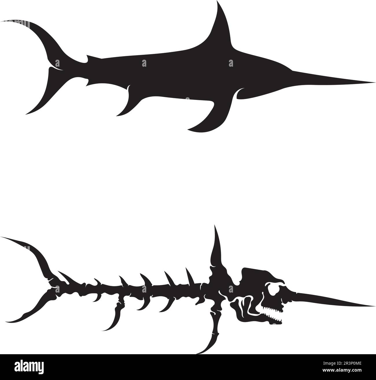 Modello di logo di pesce simbolo creativo vettore di club di pesca o online Illustrazione Vettoriale