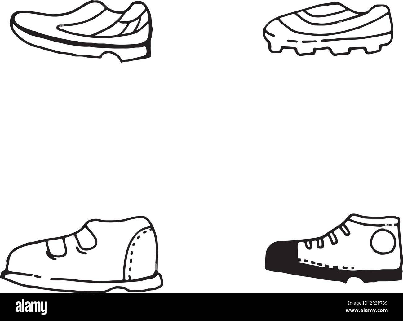 design vettoriale e logo delle sneaker shoes concept Illustrazione Vettoriale