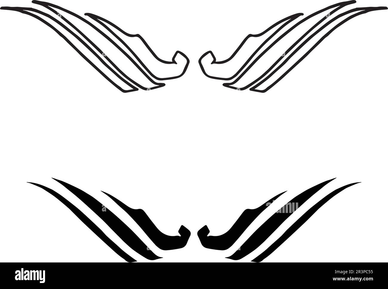 Falcon Logo ala Modello icona vettore design Illustrazione Vettoriale