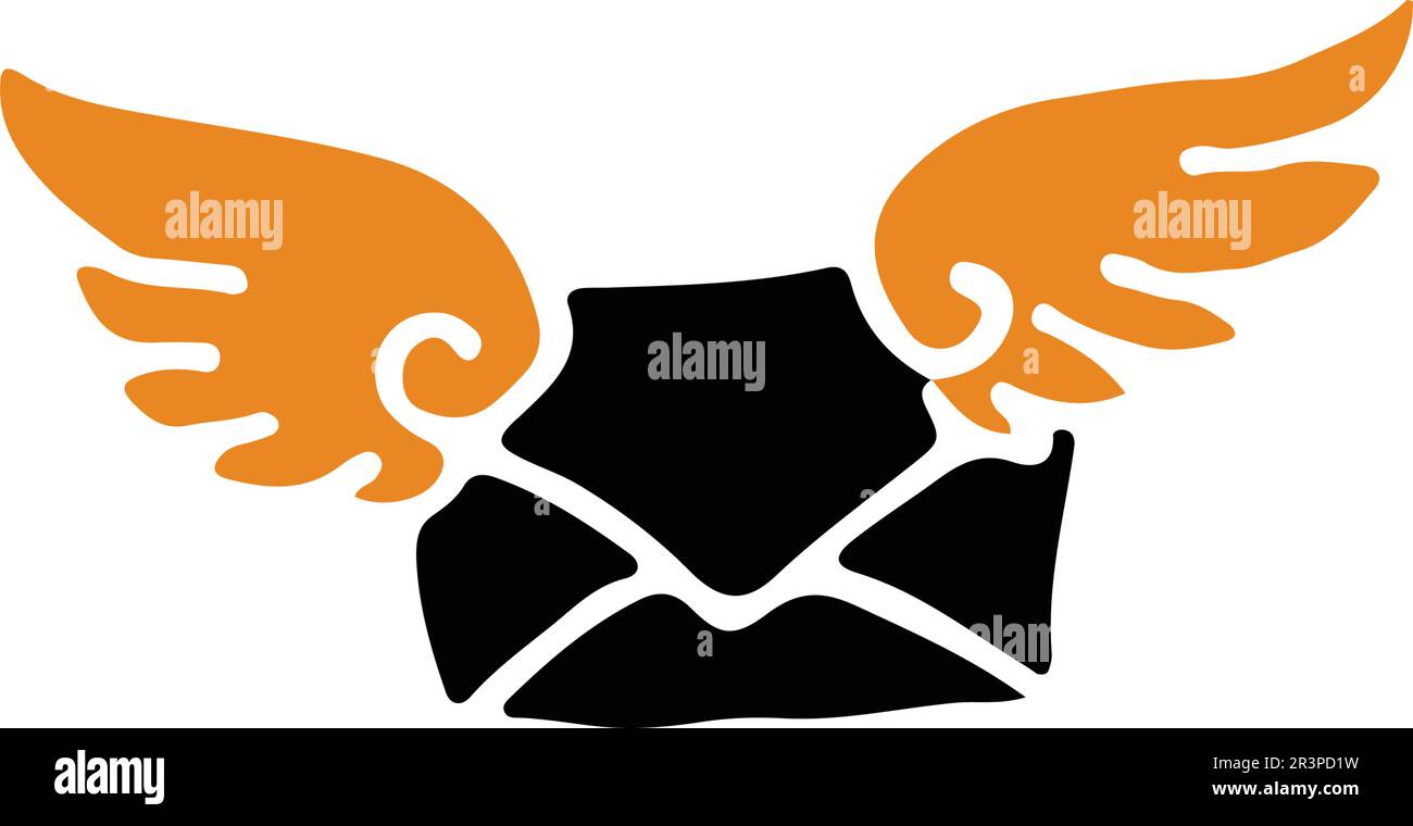 Vector - modello di progettazione del logo Fast Cloud Mail Illustrazione Vettoriale