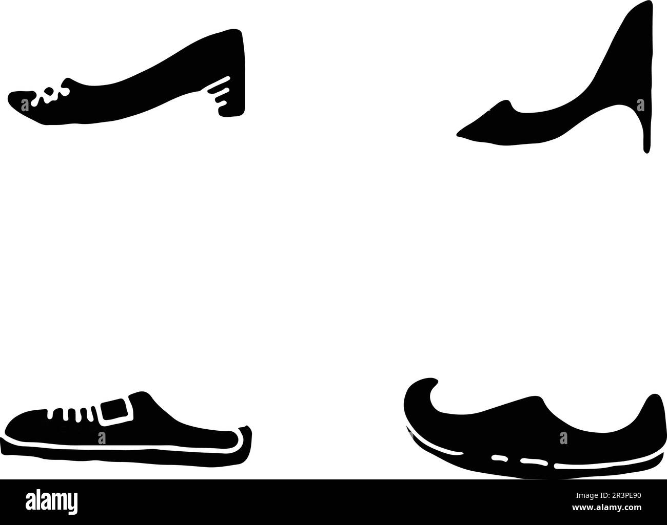 design vettoriale e logo delle sneaker shoes concept Illustrazione Vettoriale