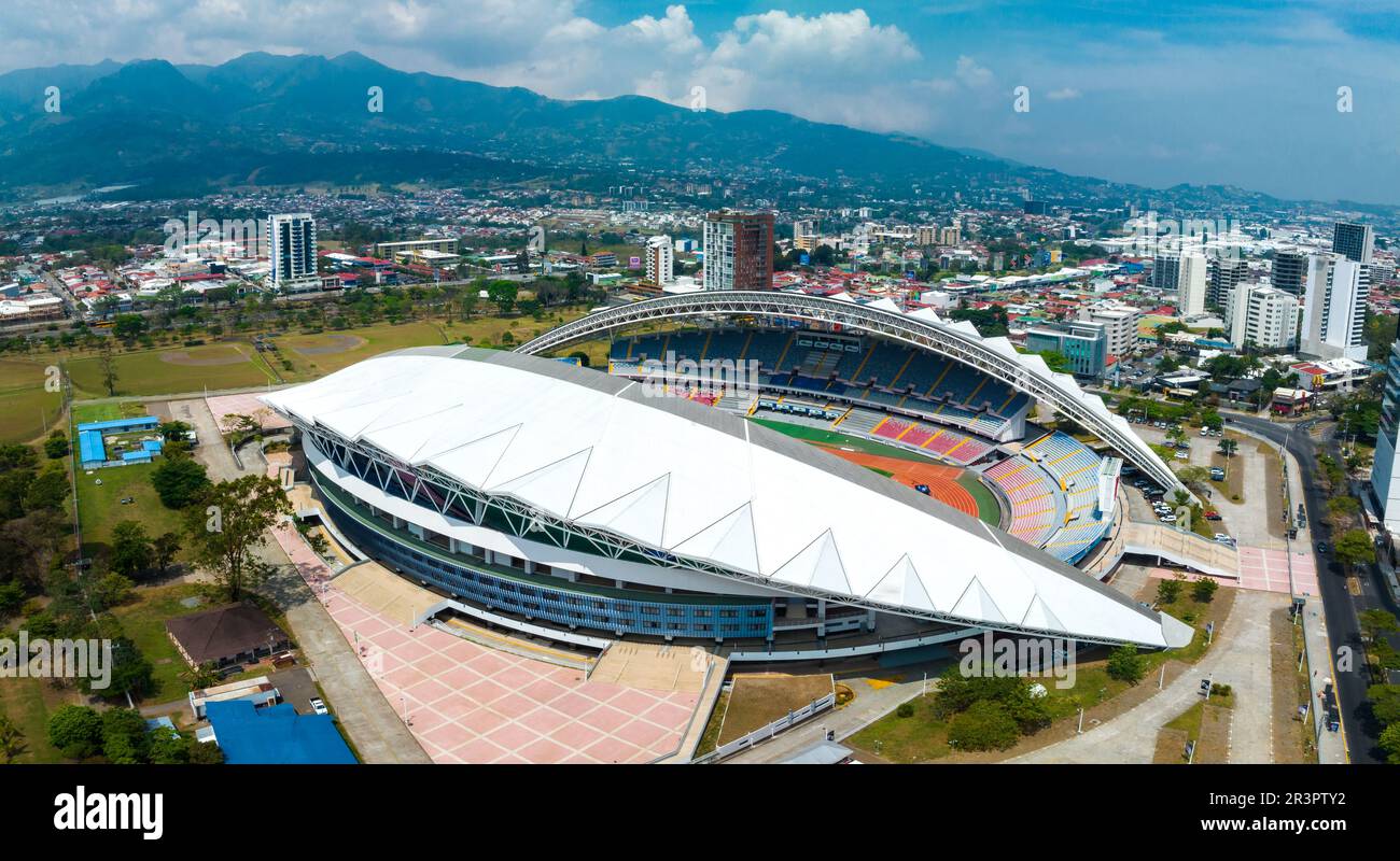 Vista dello Stadio Nazionale del Costa Rica. Foto Stock
