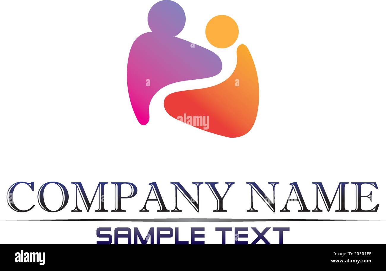 Finanza aziendale logo professionale modello icona vettore Illustrazione Vettoriale