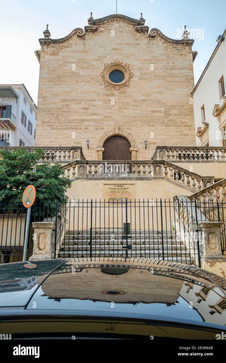 Parròquia de la Mare de Déu de la Salut, El Terreno, Palma di Mallorca, Spagna. Foto Stock