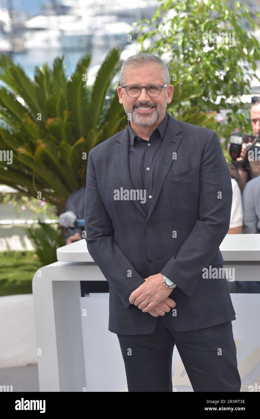 Cannes, Francia. 24th maggio, 2023. Steve Carell partecipa alla fotocellula 'Asteroid City' al 76th° festival annuale del cinema di Cannes al Palais des Festivals mercoledì 24 maggio 2023 a Cannes, Francia. Foto di Rocco Spaziani/UPI Credit: UPI/Alamy Live News Foto Stock