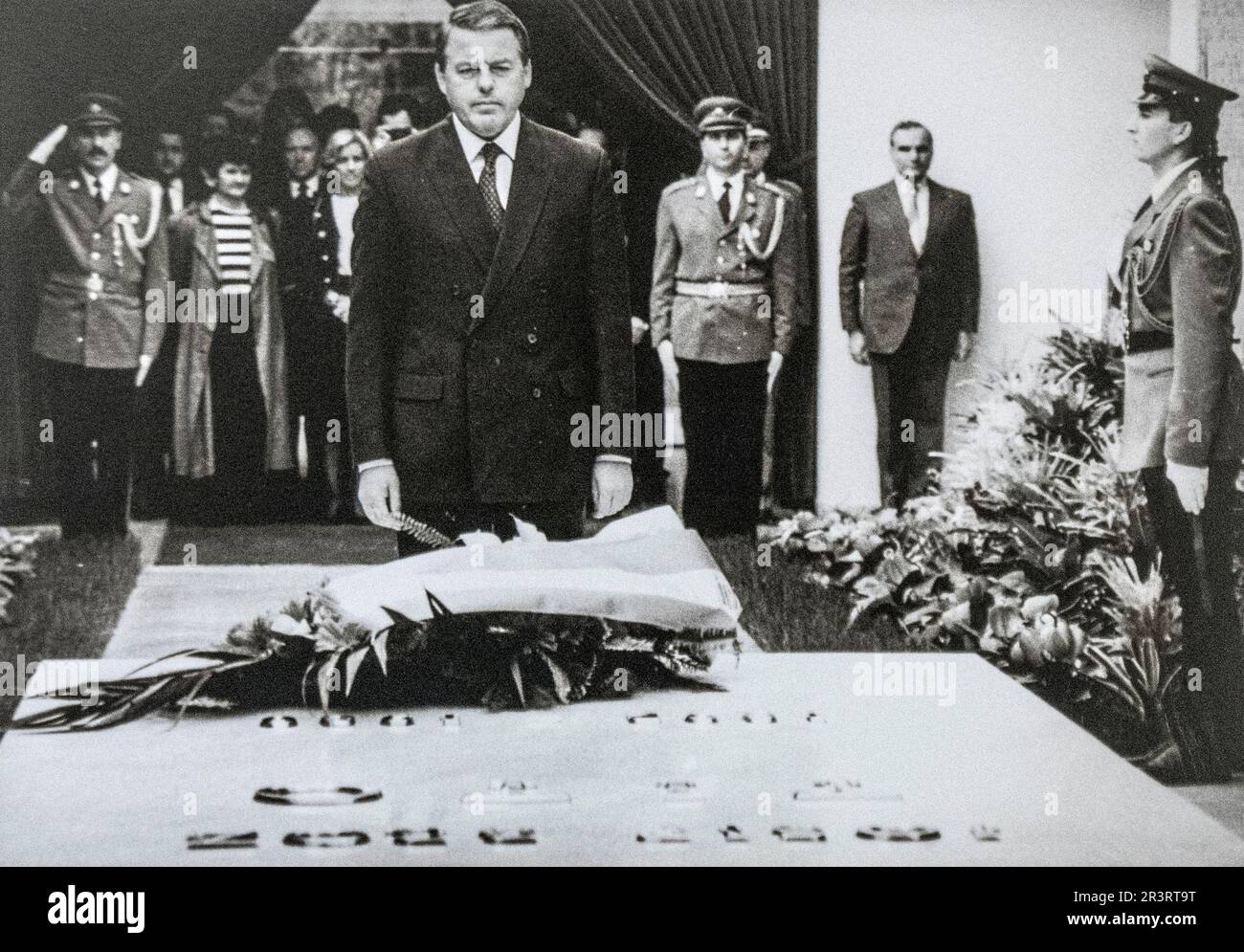 Josip Broz Tito funerale: Franco Vranicki (Austria). Belgrado, Jugoslavia Foto Stock