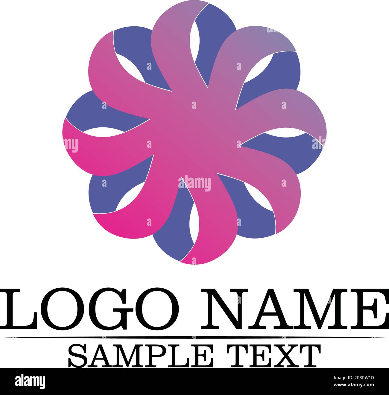 Vettore di bellezza fiori design logo icona del modello Illustrazione Vettoriale