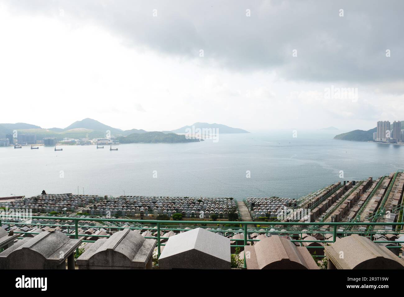 Cimitero permanente cinese di Junk Bay a Hong Kong. Foto Stock