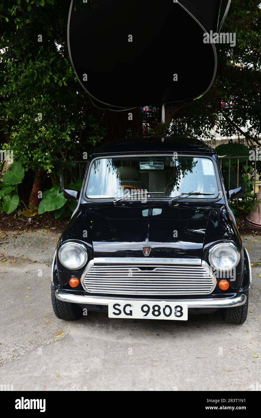 Una vecchia mini-auto Rover. Foto Stock