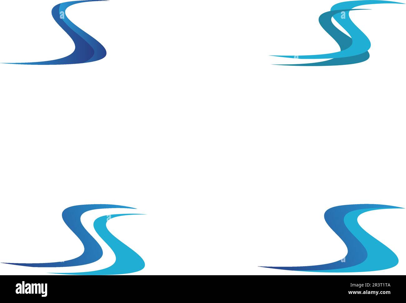 Goccia d'acqua modello Logo illustrazione vettoriale design Illustrazione Vettoriale