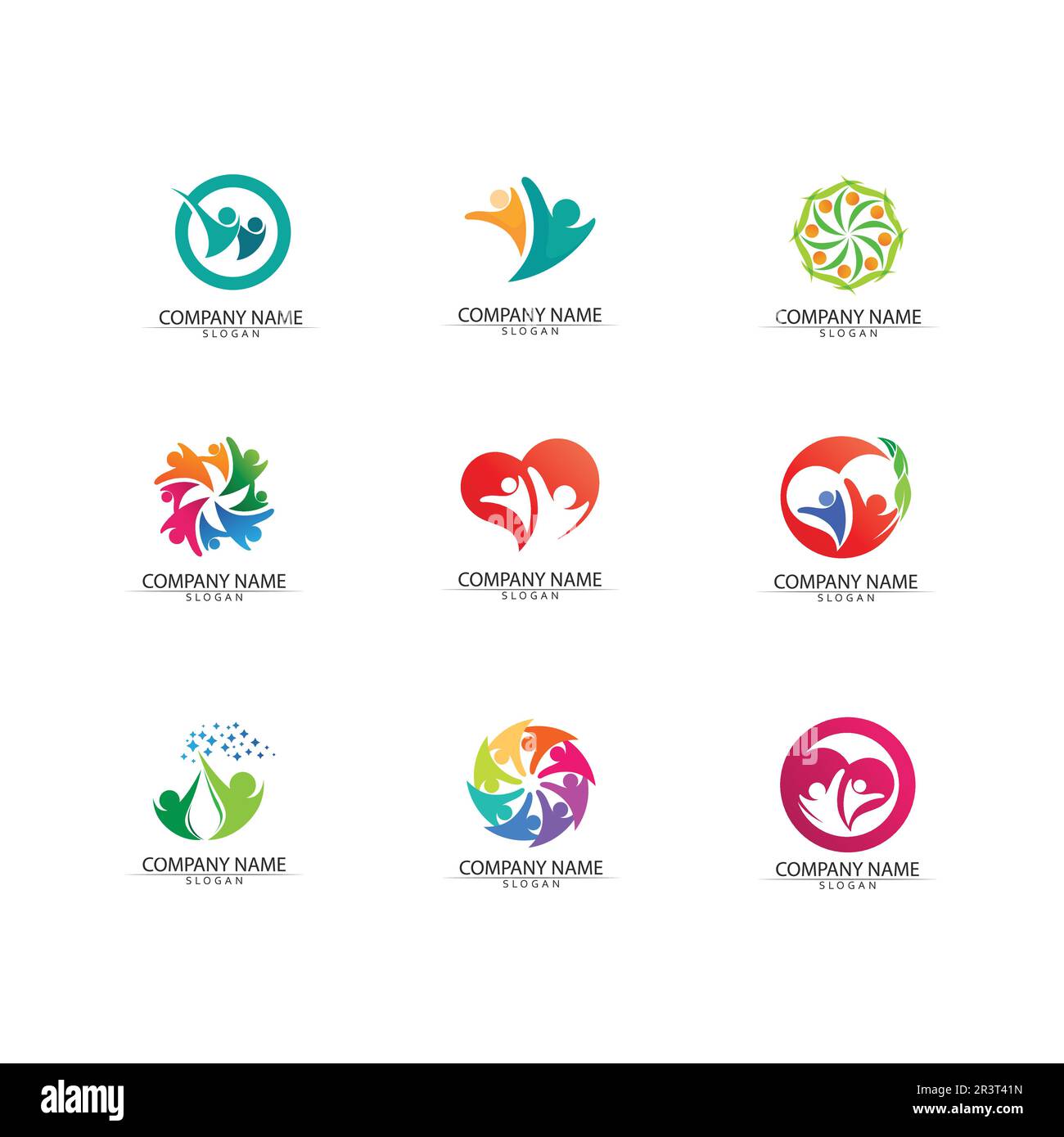 Il carattere umano segno logo illustrazione disegno vettoriale Illustrazione Vettoriale