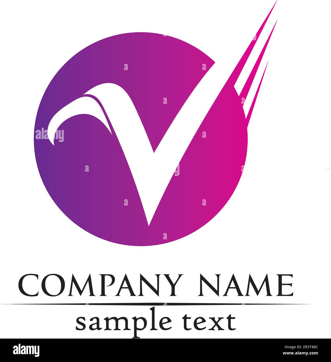 V logo corporate design vettoriale V lettere business logo e simboli modello Illustrazione Vettoriale