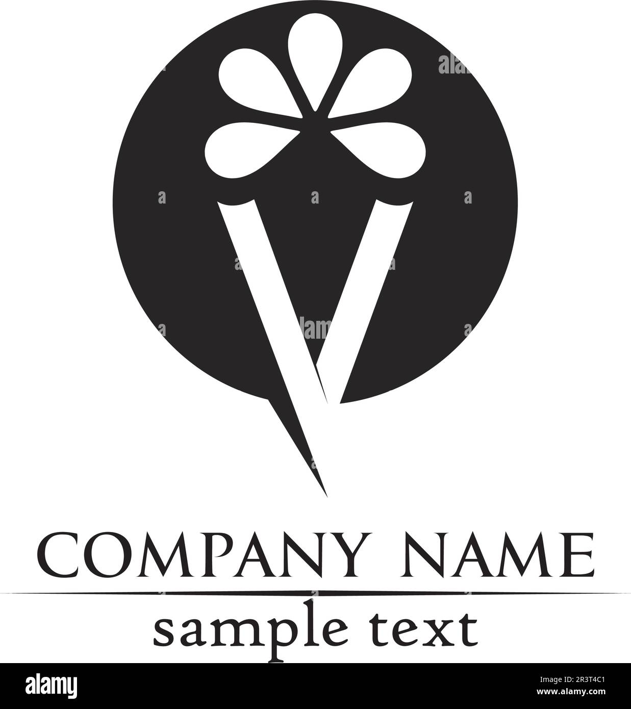 V logo corporate design vettoriale V lettere business logo e simboli modello Illustrazione Vettoriale