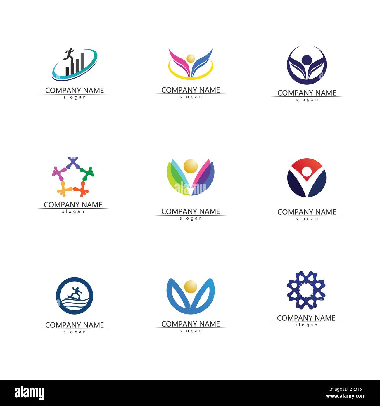 Persone icona gruppo di lavoro Vector logo illustrazione disegno Illustrazione Vettoriale