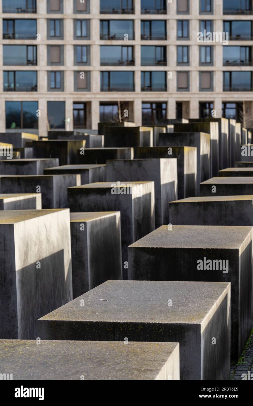 Memoriale dell'Olocausto, Berlino, Repubblica federale di Germania. Foto Stock