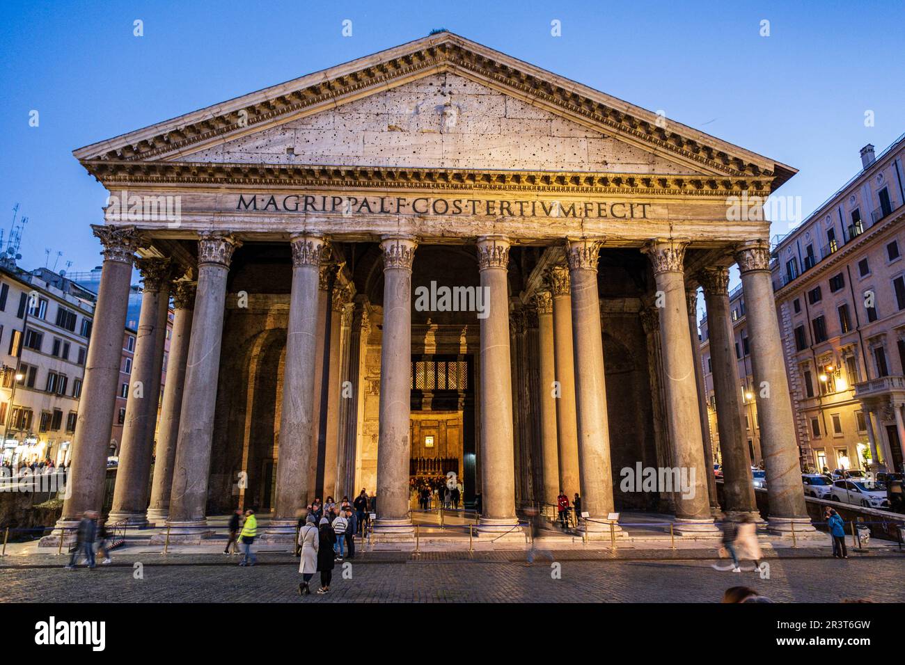 Pantheon di Agrippa, 126 a.C. Roma, Lazio, Italia. Foto Stock