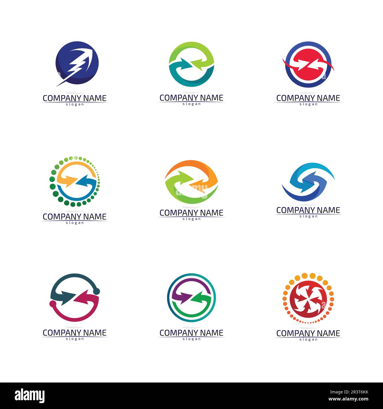 Freccia illustrazione vettoriale Logo icona del modello di progettazione Illustrazione Vettoriale