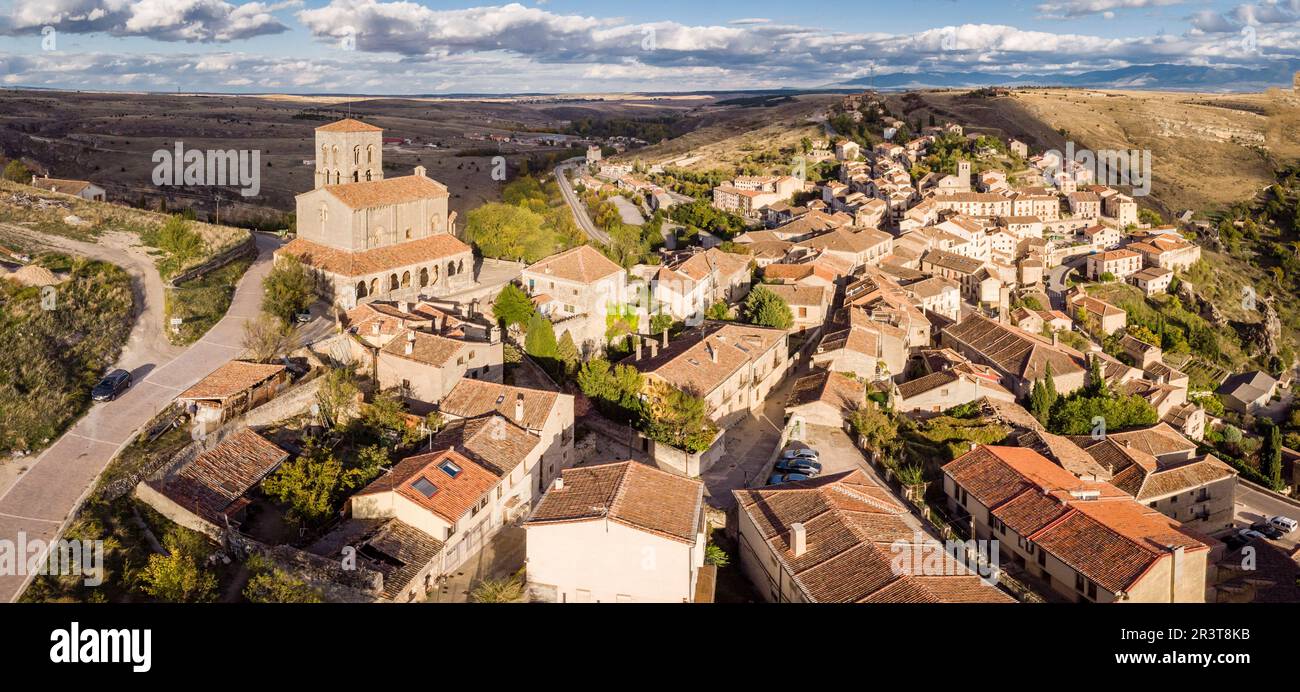 Chiesa di El Salvador, Castigliano romanico, Sepúlveda., provincia Segovia, Spagna. Foto Stock