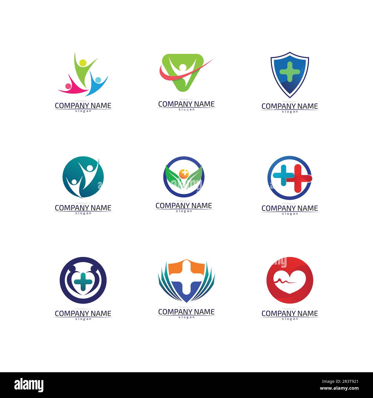 Il carattere umano segno logo illustrazione disegno vettoriale Illustrazione Vettoriale