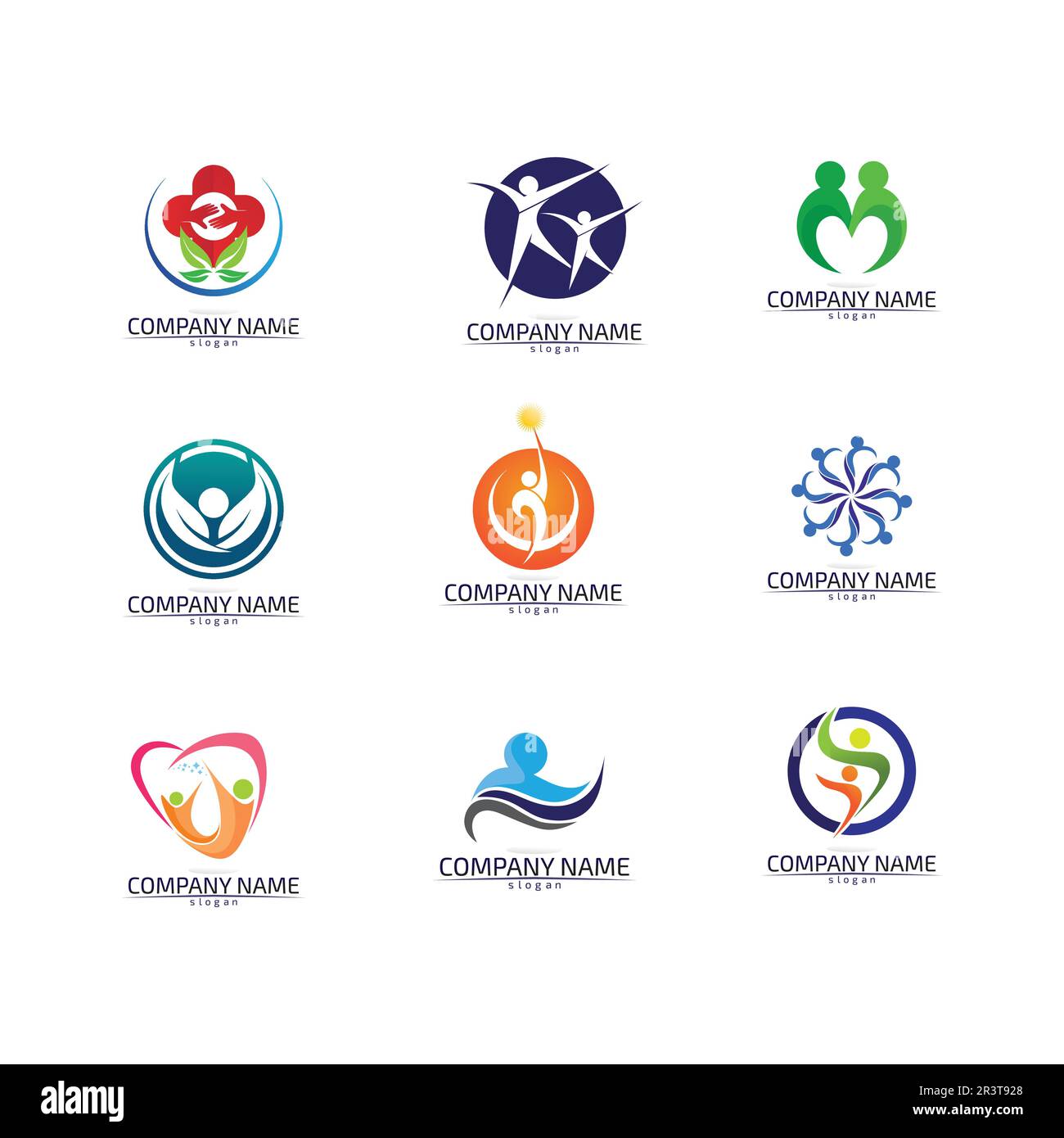 Il carattere umano segno logo illustrazione disegno vettoriale Illustrazione Vettoriale