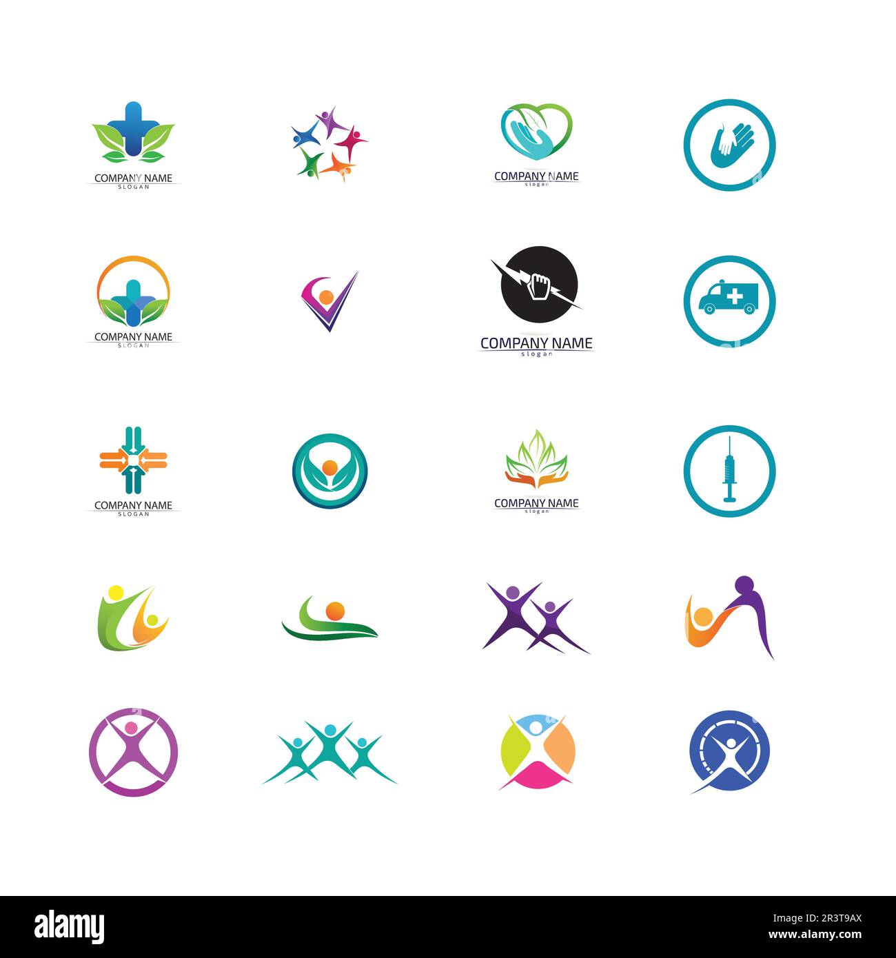 Il carattere umano segno logo illustrazione disegno vettoriale Illustrazione Vettoriale