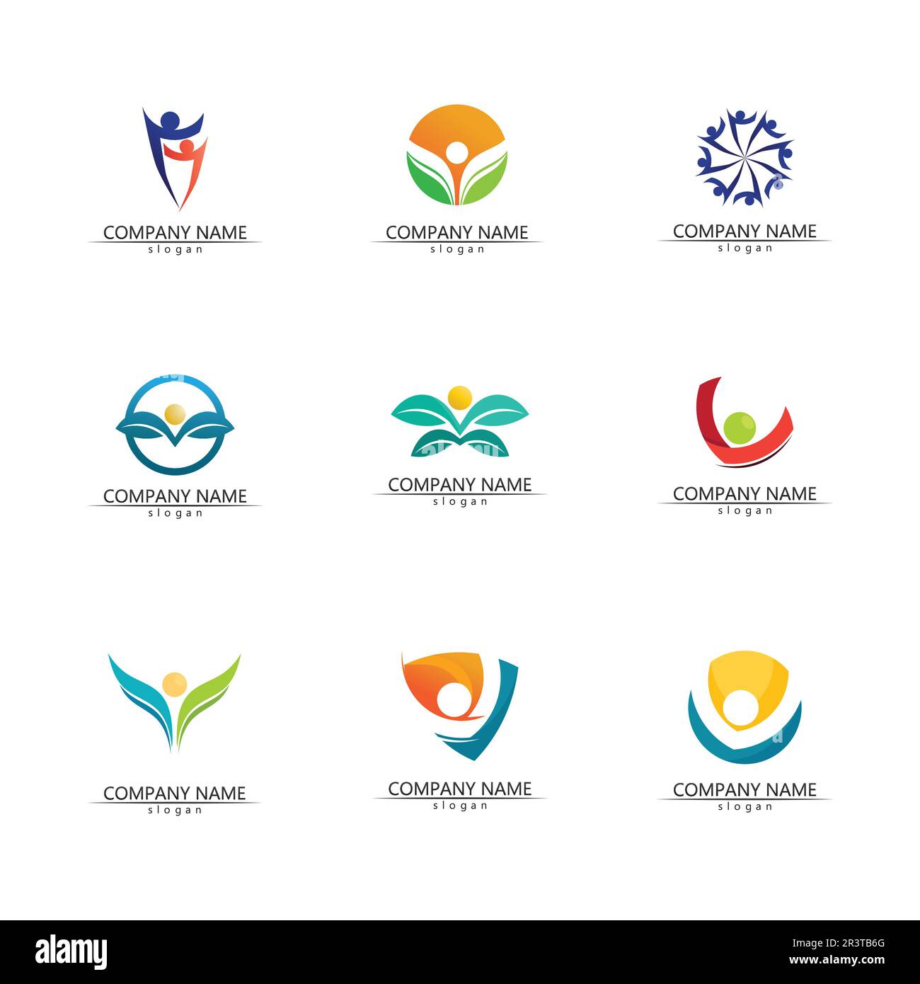 Persone icona gruppo di lavoro Vector logo illustrazione disegno Illustrazione Vettoriale