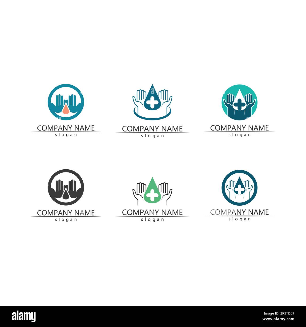 protezione della salute con schermo logo modello vettoriale per il medico o compagnia assicurativa-vettore Illustrazione Vettoriale