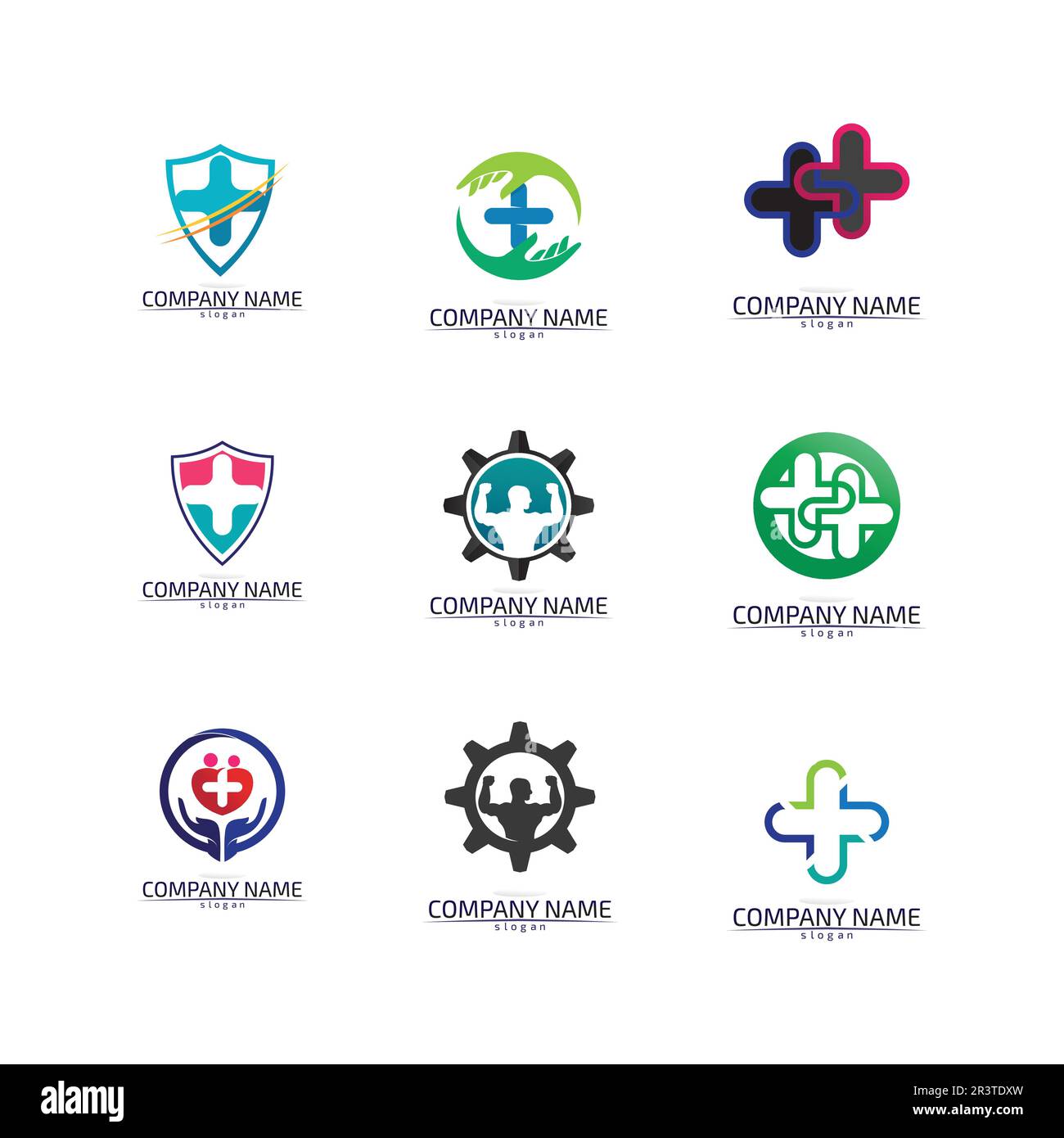 Il carattere umano segno logo illustrazione disegno vettoriale Illustrazione Vettoriale