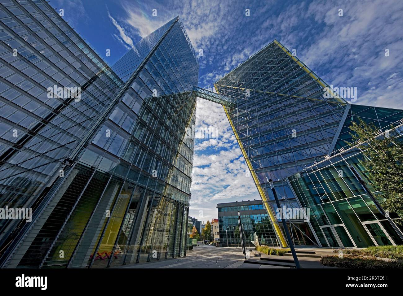 Alti edifici di LVM Versicherung, sede centrale, Muenster, Germania, Europa Foto Stock