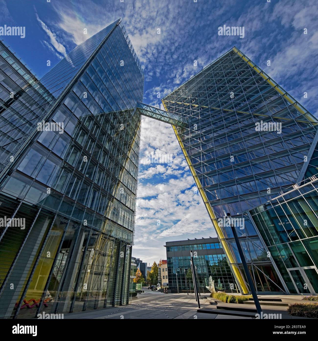Alti edifici di LVM Versicherung, sede centrale, Muenster, Germania, Europa Foto Stock