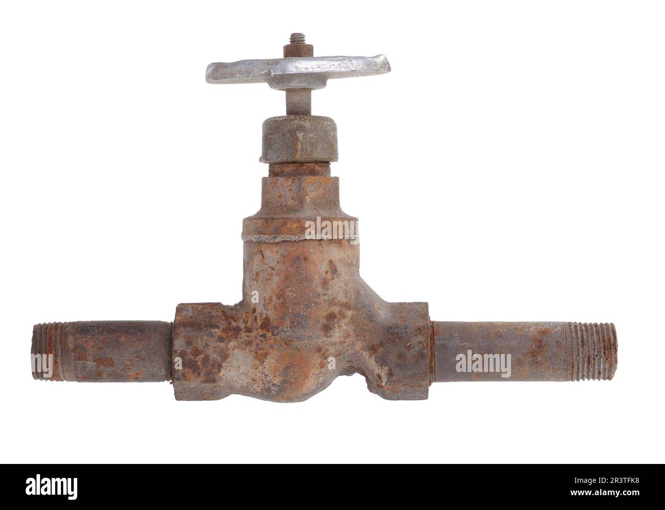 Vecchio arrugginito rubinetto acqua Foto Stock
