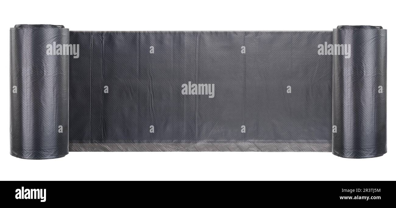 Rotolo di plastica sacchi della spazzatura Foto Stock