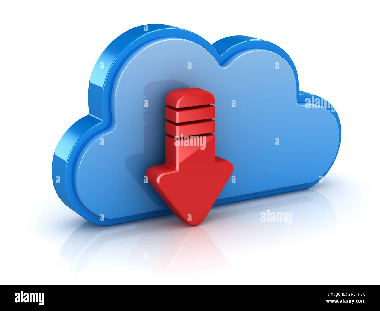Informazioni sul download del sistema cloud Foto Stock