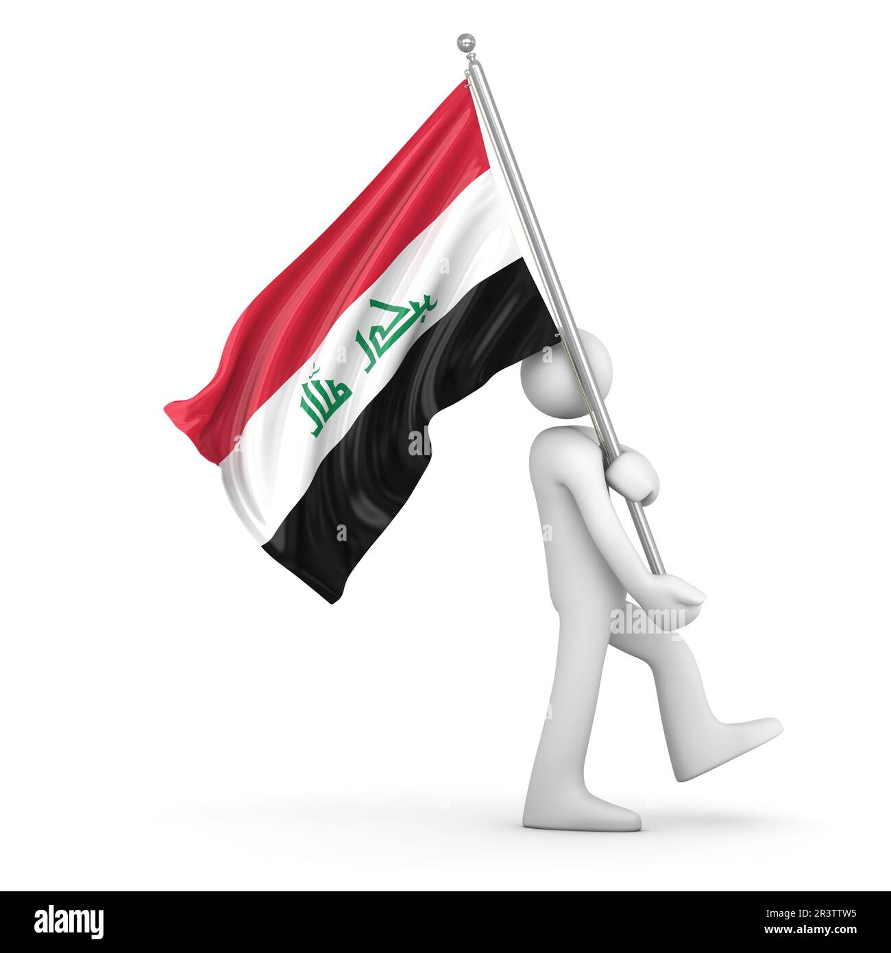 Bandiera dell'Iraq Foto Stock