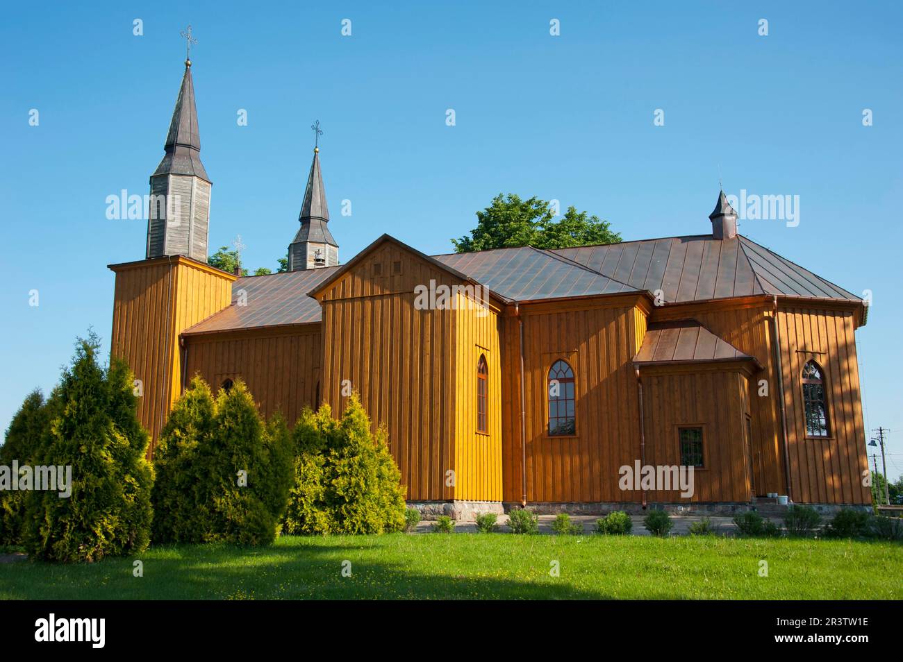 Chiesa, Sacro cuore, Jeleniewo, Polonia Foto Stock