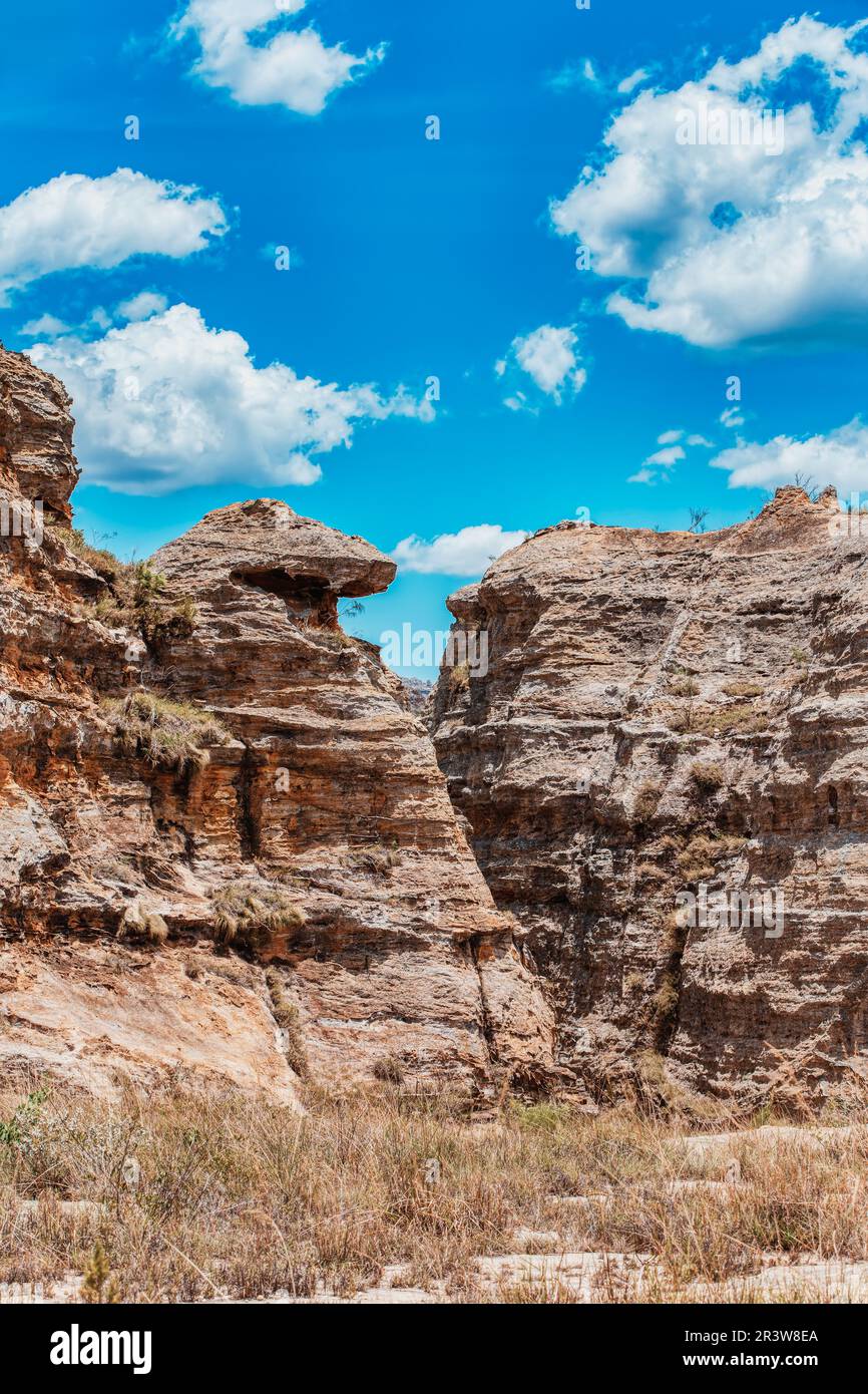 Parco Nazionale di Isalo nella regione di Ihorombe, Madagascar Foto Stock