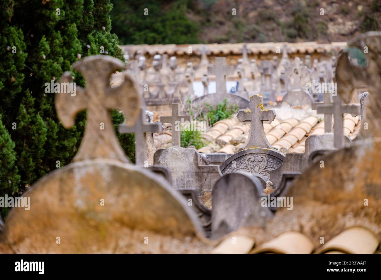 Andratx cimitero comunale Foto Stock