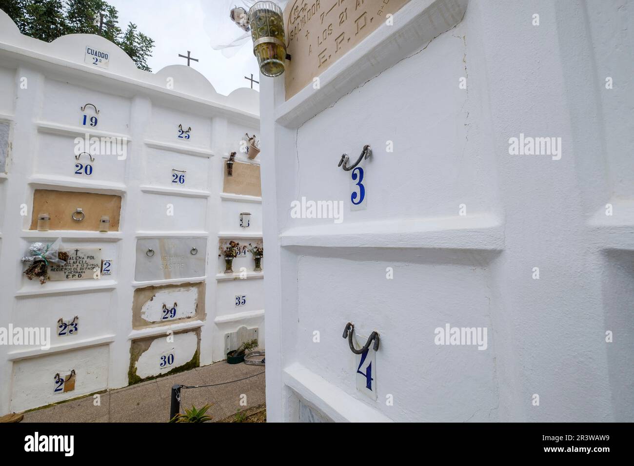 Cimitero municipale di Estellencs Foto Stock