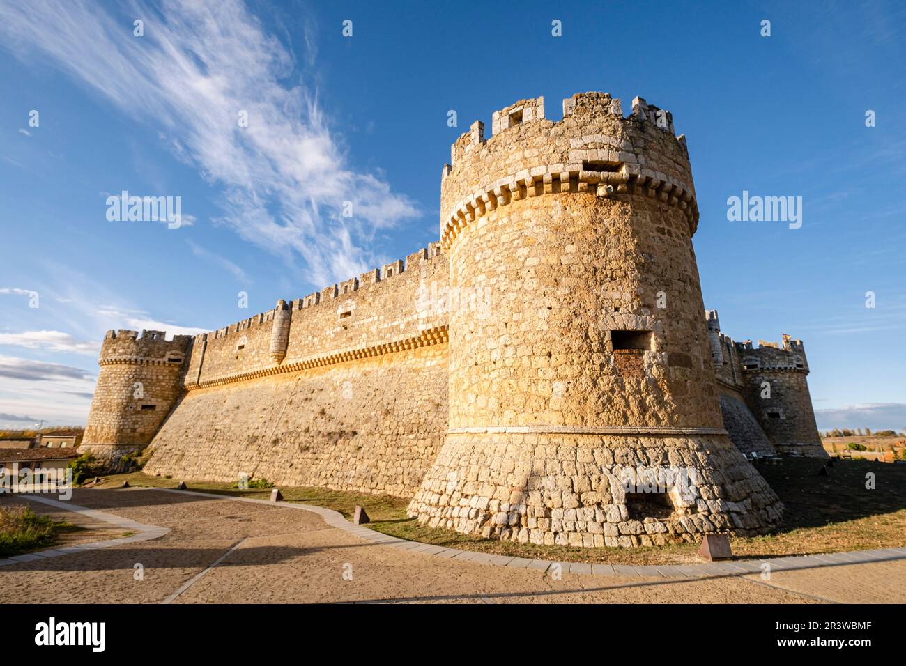 Castello di Grajal de Campos Foto Stock