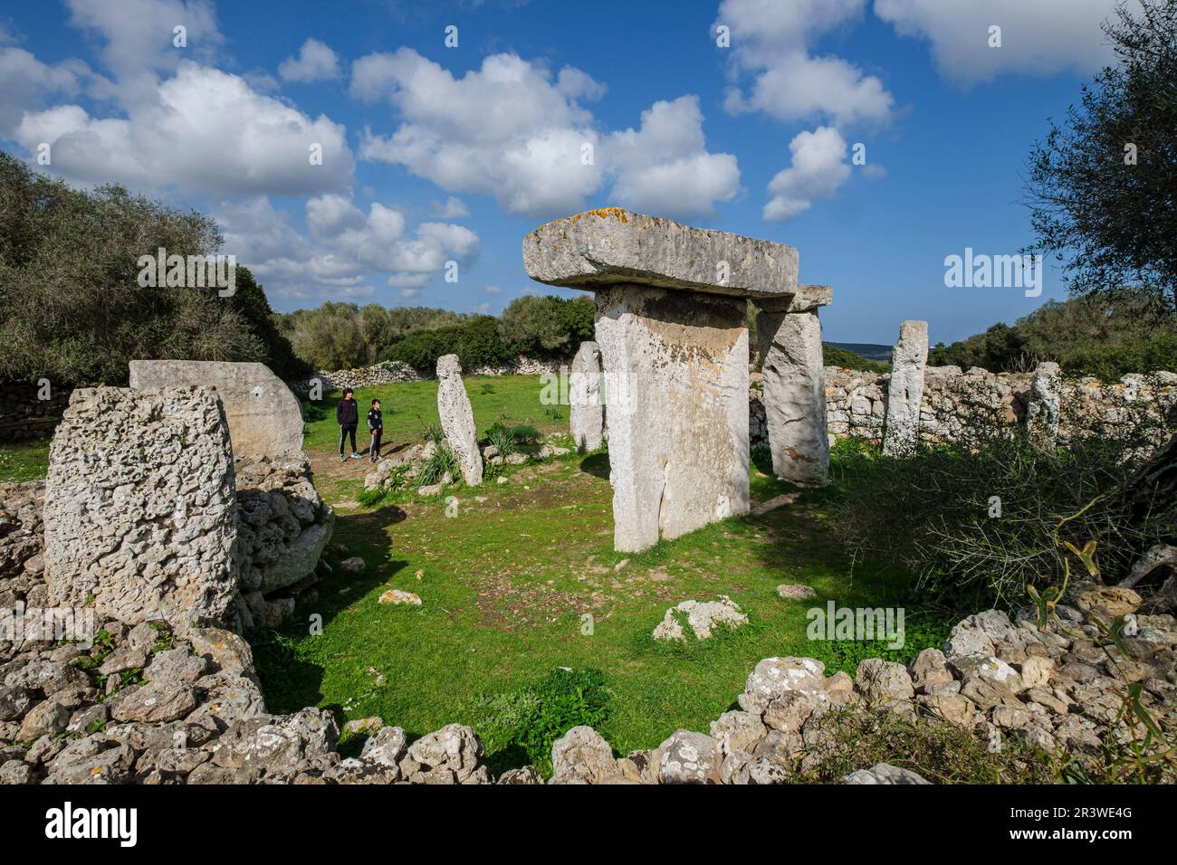 Sito preistorico di TalatÃ­ de Dalt Foto Stock