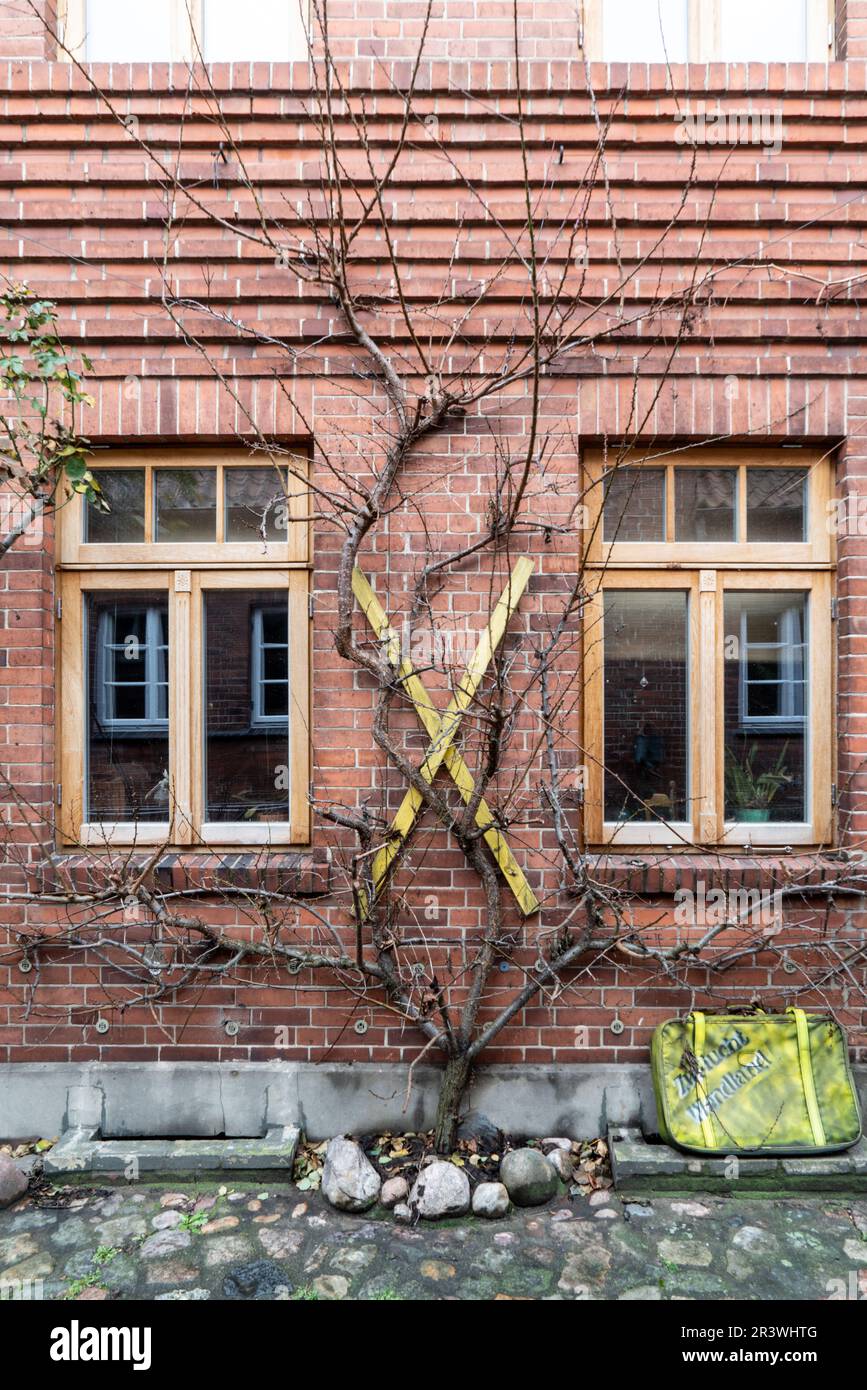 Città vecchia di Hitzacker sull'Elba Foto Stock