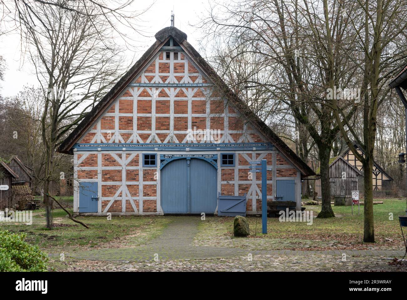 Rundlings villaggi nel distretto di Wendland LÃ¼chow-Dannenberg Foto Stock